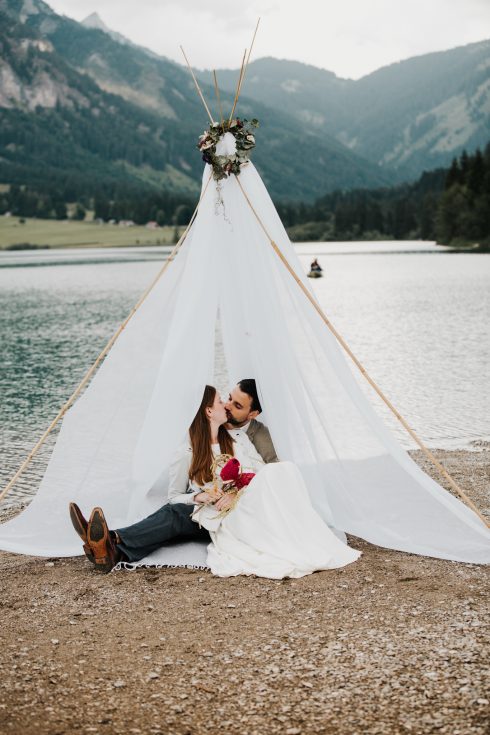 Brautpaarshooting am Haldensee in Tirol