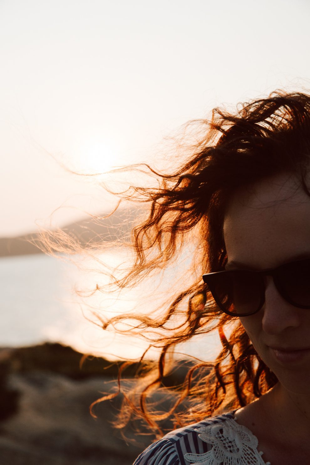 Urlaub auf Korsika, Gebirge im Mittelmeer, Reisefotos, Am Strand