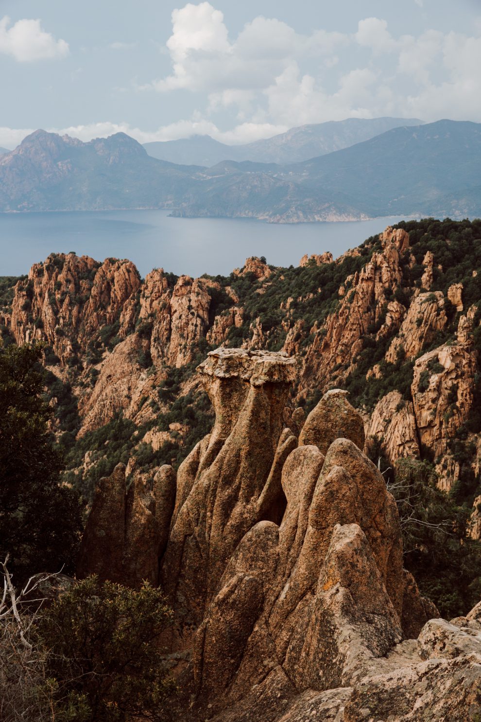 Urlaub auf Korsika, Gebirge im Mittelmeer, Reisefotos