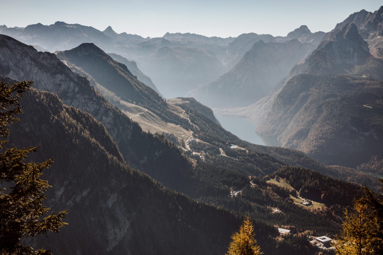 Urlaub in Deutschland, Königssee, Bayerische Alpen, Alpen, Wandern, Bergpanorama
