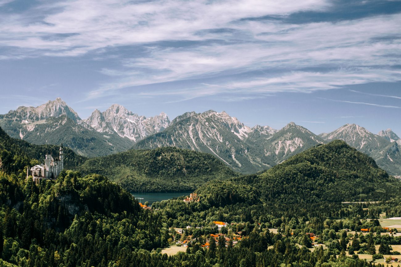 Urlaub in Deutschland, Bayerische Alpen, Alpen, Wandern, Bergpanorama