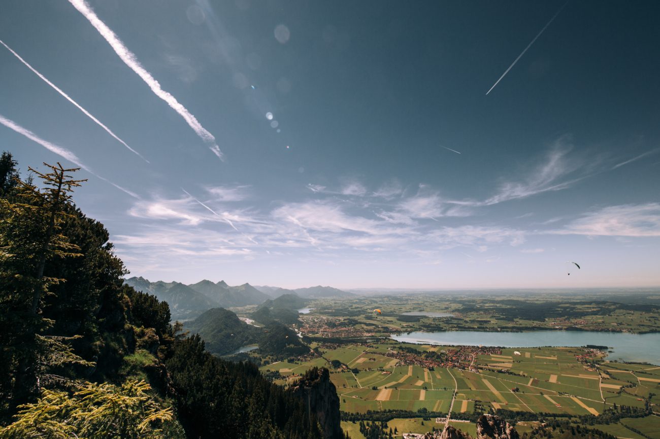Urlaub in Deutschland, Bayerische Alpen, Alpen, Wandern, Bergpanorama