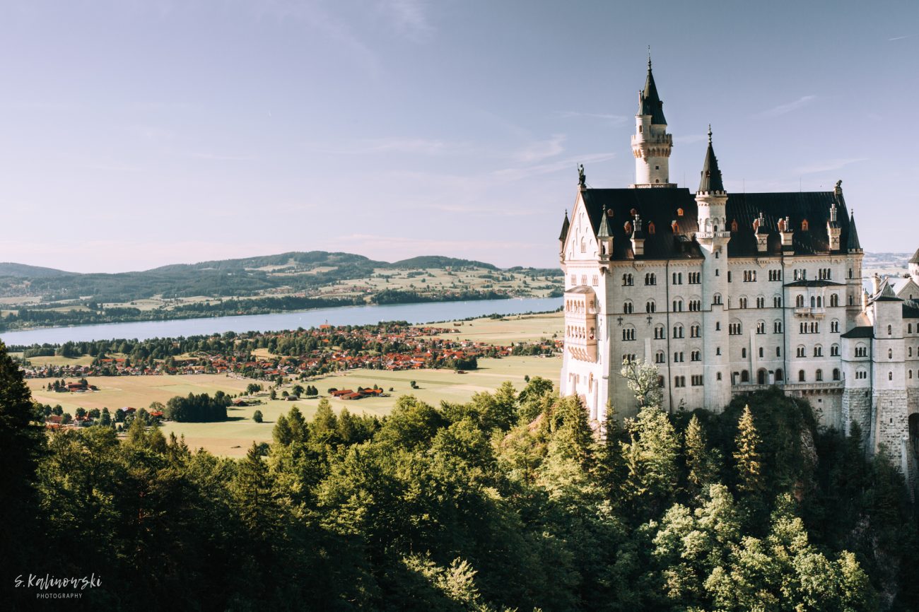 Urlaub in Deutschland, Neuschwanstein, Bayerische Alpen, Alpen, Wandern, Bergpanorama