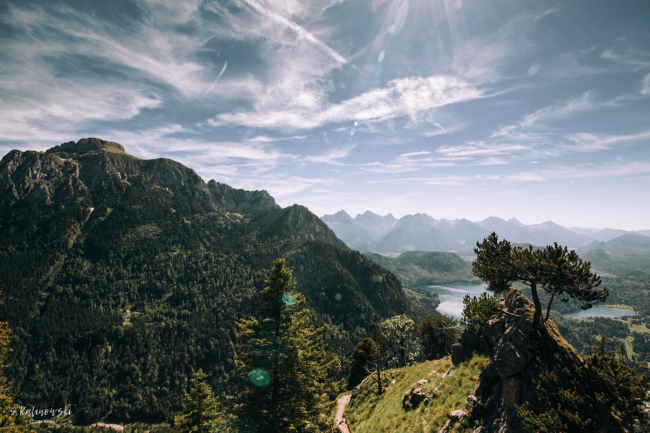 Urlaub in Deutschland, Bayerische Alpen, Alpen, Wandern, Bergpanorama