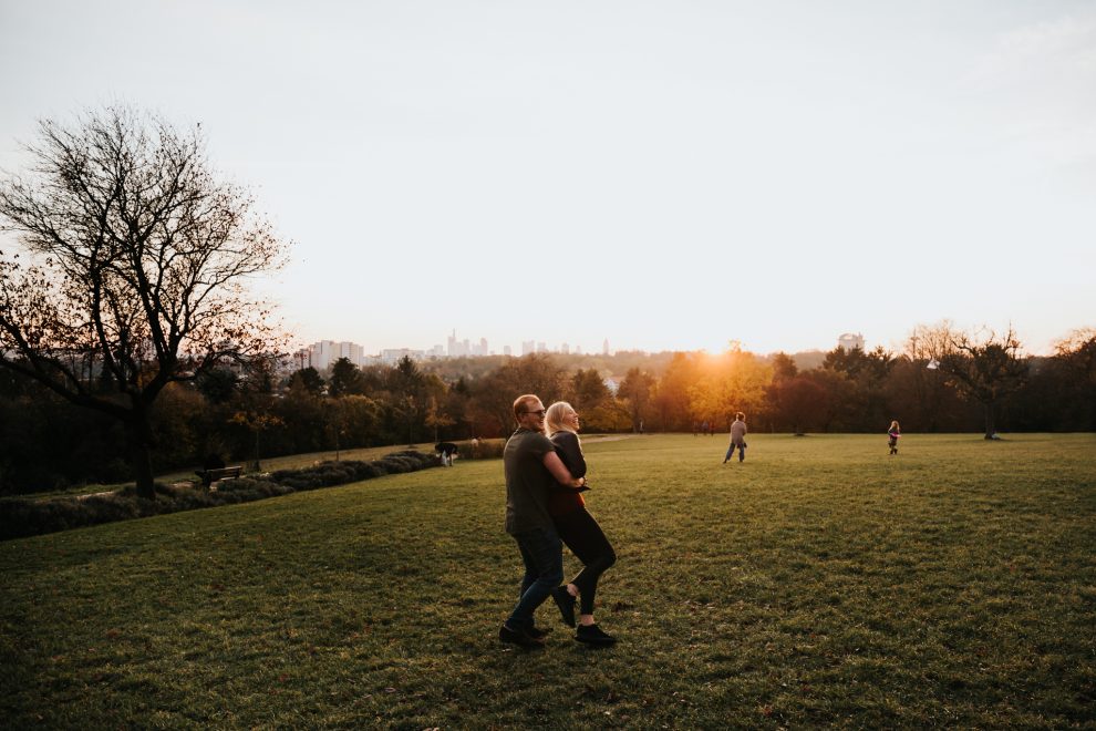 paarshooting sonnenuntergang Frankfurt Lohrberg Herbst