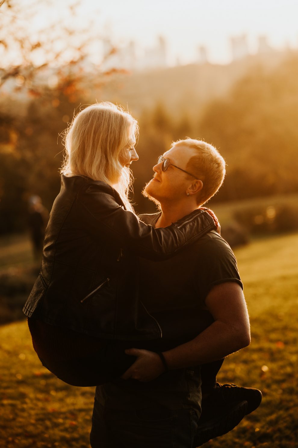 paarshooting sonnenuntergang Frankfurt Lohrberg Herbst
